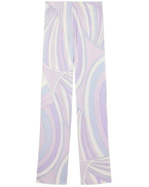 PUCCI Iride-Print Trousers - White