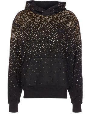 Amiri Sudadera con detalles de cristal y capucha - Negro