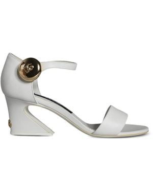 Dolce & Gabbana Sandalias Keira Con Placa Del Logo Dg - Blanco