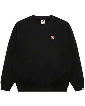 Aape By A Bathing Ape Logo-Patch Jumper - Black