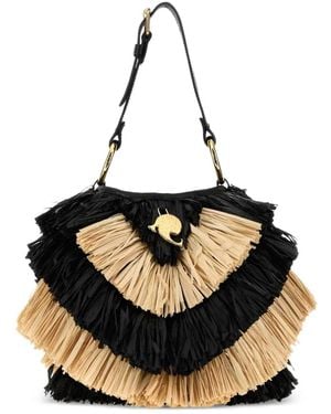 PUCCI Capriccio Raffia Tote Bag - Black