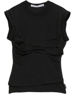 Alexander Wang Chemise À Détail Torsadé - Black