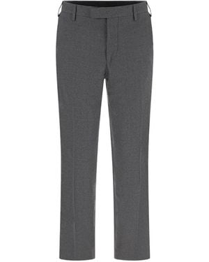 Michael Coal Pressed-Crease Trousers - Grey