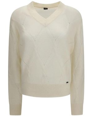 Kiton Pull À Motif De Losanges - White