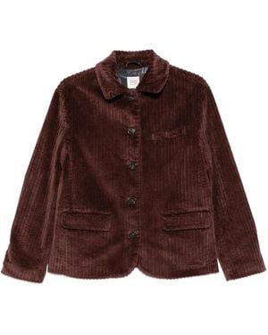 19.61 MILANO Einreihige Jacke Aus Cord - Braun