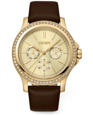DKNY Evening Crystal-Embelished 40Mm Watch - Metallic