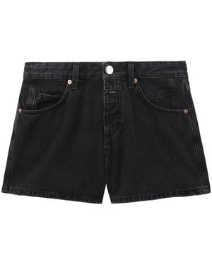 Closed Halbhohe Jeans-Shorts - Schwarz