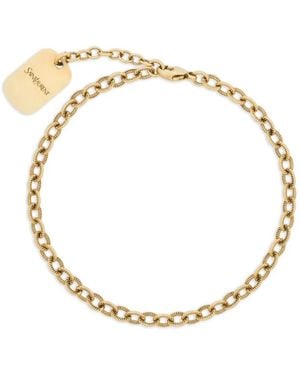 Saint Laurent Ankerkettenarmband Mit Etikett - Mettallic
