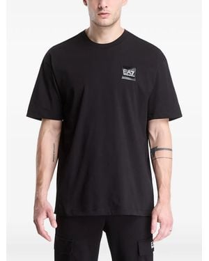 EA7 Logo-Patch T-Shirt - Black