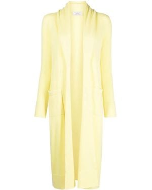 Teddy Cashmere Venzia Open-Front Cashmere Cardigan - Yellow