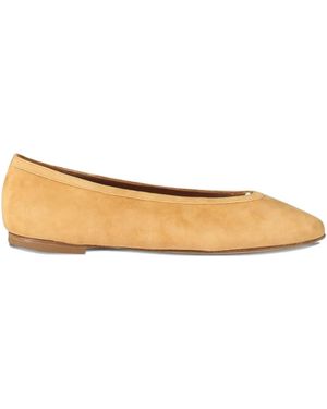 Casa Isota Dafne Pointed Toe Ballet Flats - Natural
