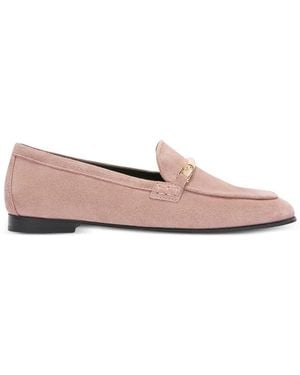 Furla Heritage Suede Loafers - Pink