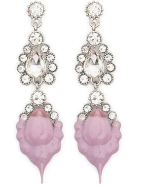 OTTOLINGER Pendientes Con Detalle De Cristales - Rosa