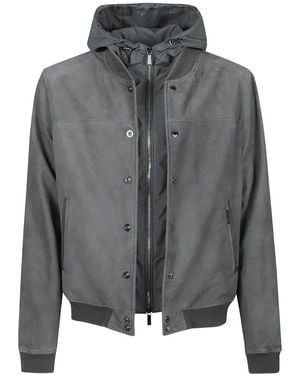 Moorer Hooded Jacket - Grey