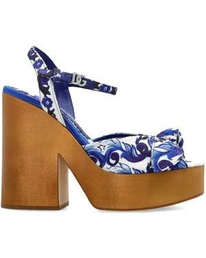 Dolce & Gabbana Platform Sandals - Blue