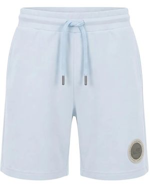 EA7 Short À Patch Logo - Bleu