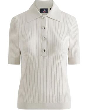Fusalp Knitted Polo Top - Gray