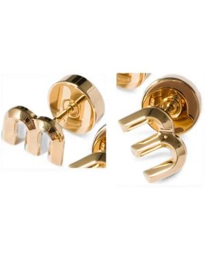 Miu Miu Metal Earrings - Metallic