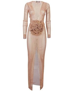 Santa Brands Kleid Mit Strass - Natur