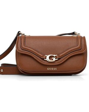 Guess G Logo Crossbody Bag - Brown