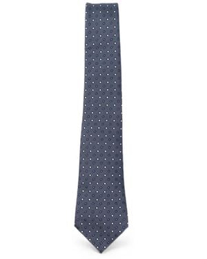 Giorgio Armani Polka-Dot Silk Tie - Blue