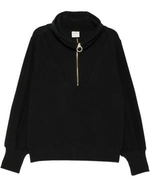 Varley Pull Nervuré À Col Oversize - Noir