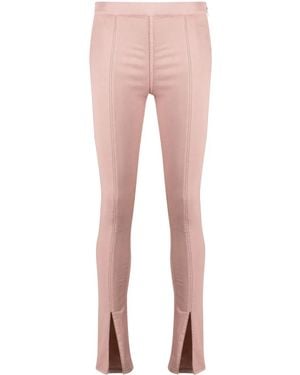 Rick Owens Mini Denim Leggings With Elastic Waistband - Pink