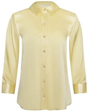 L'Agence Dani Silk Shirt - Yellow