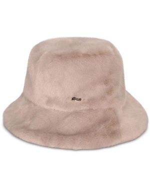 Herno Faux-Fur Bucket Hat - Pink