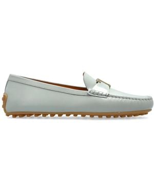 Tod's レザーローファー - グレー