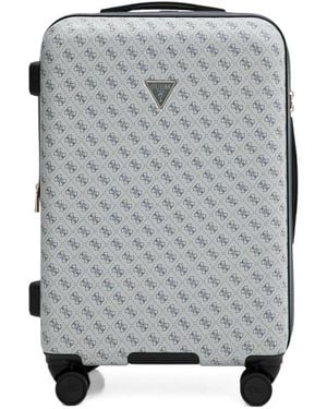 Guess Jesco logo-print luggage bag - Gris