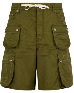DSquared² Multi-Pocket Shorts - Green