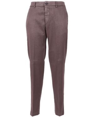 Peserico Button Trousers - Purple
