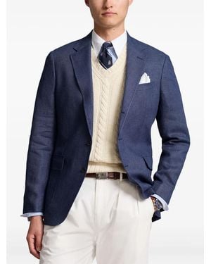 Polo Ralph Lauren Single-Breasted Blazer - Blue