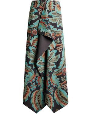Etro Printed Midi Skirt - Green