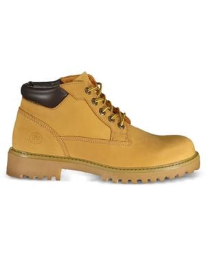 Lumberjack Matte Leather Boots - Natural