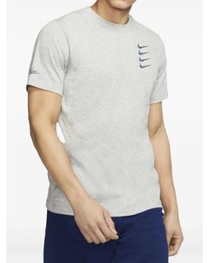 Nike Dri-Fit T-Shirt mit Logo-Print - Weiß