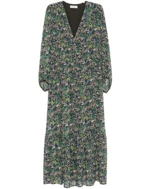 Marc O' Polo Floral-Print Midi Dress - Green