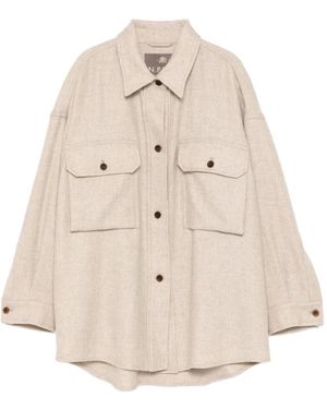N.Peal Cashmere Chest Pockets Jacket - Natural