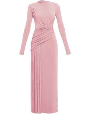 Chats by C.Dam Draped Dress - Pink
