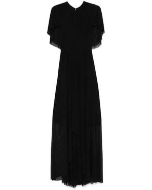 Talbot Runhof Draped-Detail Gown - Black