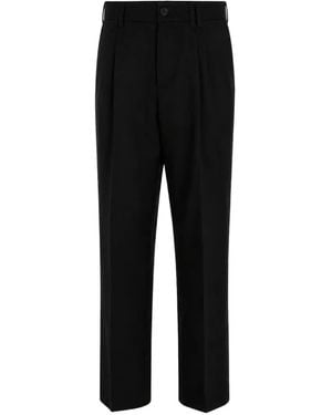 Franzese Collection Pantalon Fuselé À Taille Ceinturée - Black