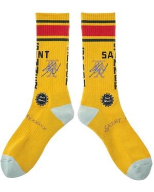 SAINT Mxxxxxx X Sean Wotherspoon Patterned Socks - Yellow