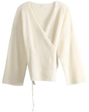 TAIGA TAKAHASHI Samue Wrap-Style Cardigan - White