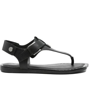 Ash Stud-Embellished Leather Sandals - Black