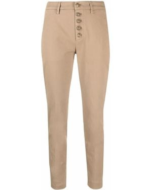 Dondup Pantalones Skinny Estilo Capri - Neutro
