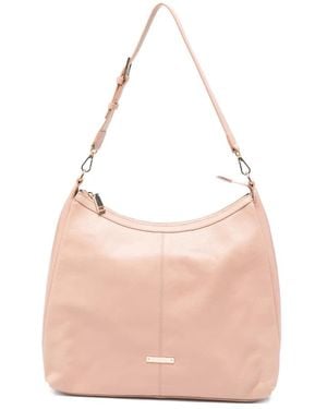 Cromia Serena Grained Leather Shoulder Bag - Pink