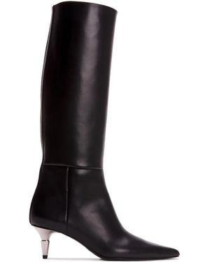 Proenza Schouler Spike Pointed-Toe Knee-High Boots - Black