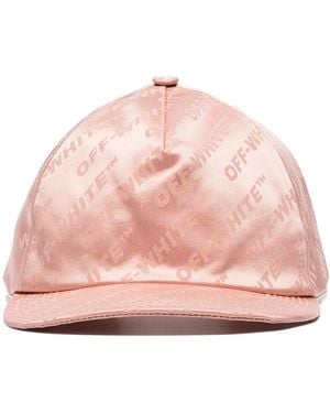 Off-White c/o Virgil Abloh Pink Satin Finish Logo Baseball Cap