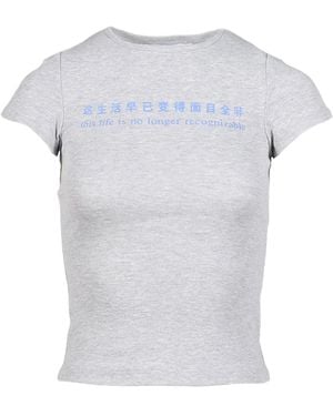 PRAYING Graphic-Print T-Shirt - White